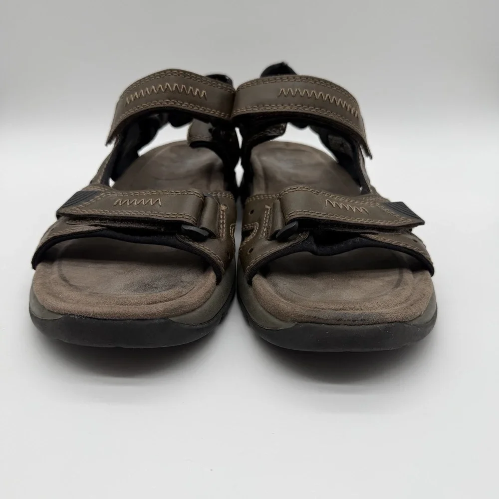 Earth Spirit Men's Robert 2 Sandals Gelron Cushion Sport Hiking Brown Size 11